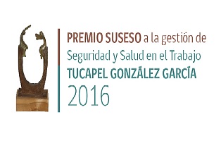 Premio a la gestión de seguridad y salud en el trabajo "tucapel gonzález garcía 2016" 