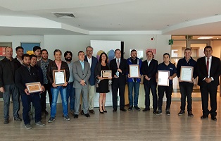 Comités paritarios de higiene y seguridad de flsmidth reciben certificación en materia de seguridad