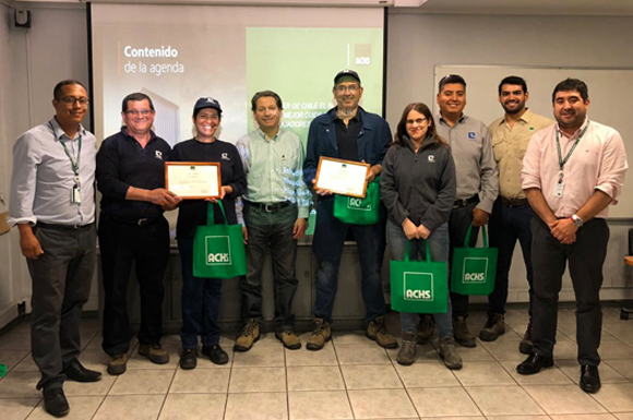 Comités paritarios de cristalerías toro reciben certificación de higiene y seguridad