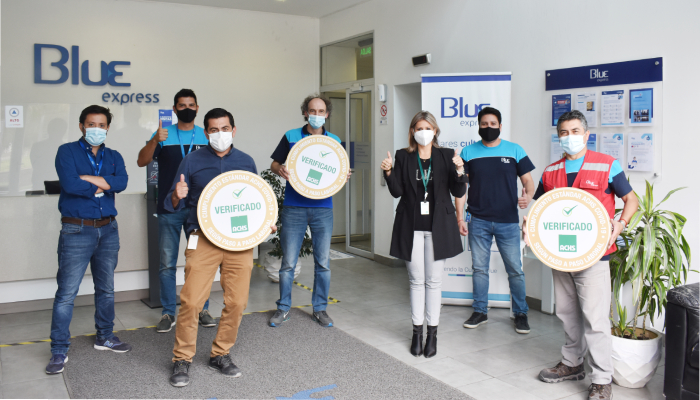 La Asociación Chilena de Seguridad reconoce a la empresa Blue Express por su gestión en la implementación del Protocolo COVID-19