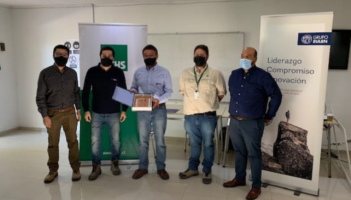La ACHS entregó un reconocimiento a Eulen Seguridad por 4 años sin accidentes con tiempo perdido en las instalaciones de la División Andina de Codelco