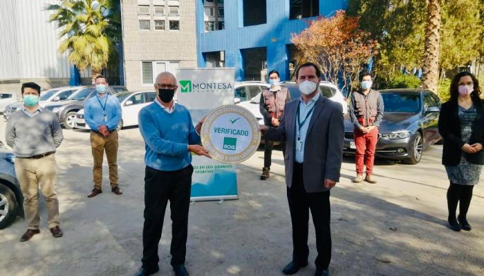La Asociación Chilena de Seguridad reconoce al Grupo Montesa por su gestión preventiva contra el COVID-19