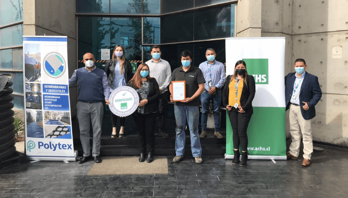 La ACHS destacó a Polytex S.A. por cumplir con altos estándares de seguridad para la prevención del COVID-19