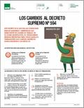 Los cambios al decreto supremo 594