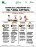 Recomendaciones preventivas para personal de panadería