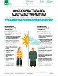 Consejos para trabajos a bajas y altas temperaturas