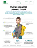 Consejos para cargar la mochila escolar