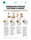 Recomendaciones preventivas para personal de panadería