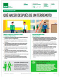 Sector educación, Qué hacer después de un terremoto