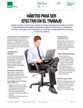 Hábitos para ser efectivo en el trabajo