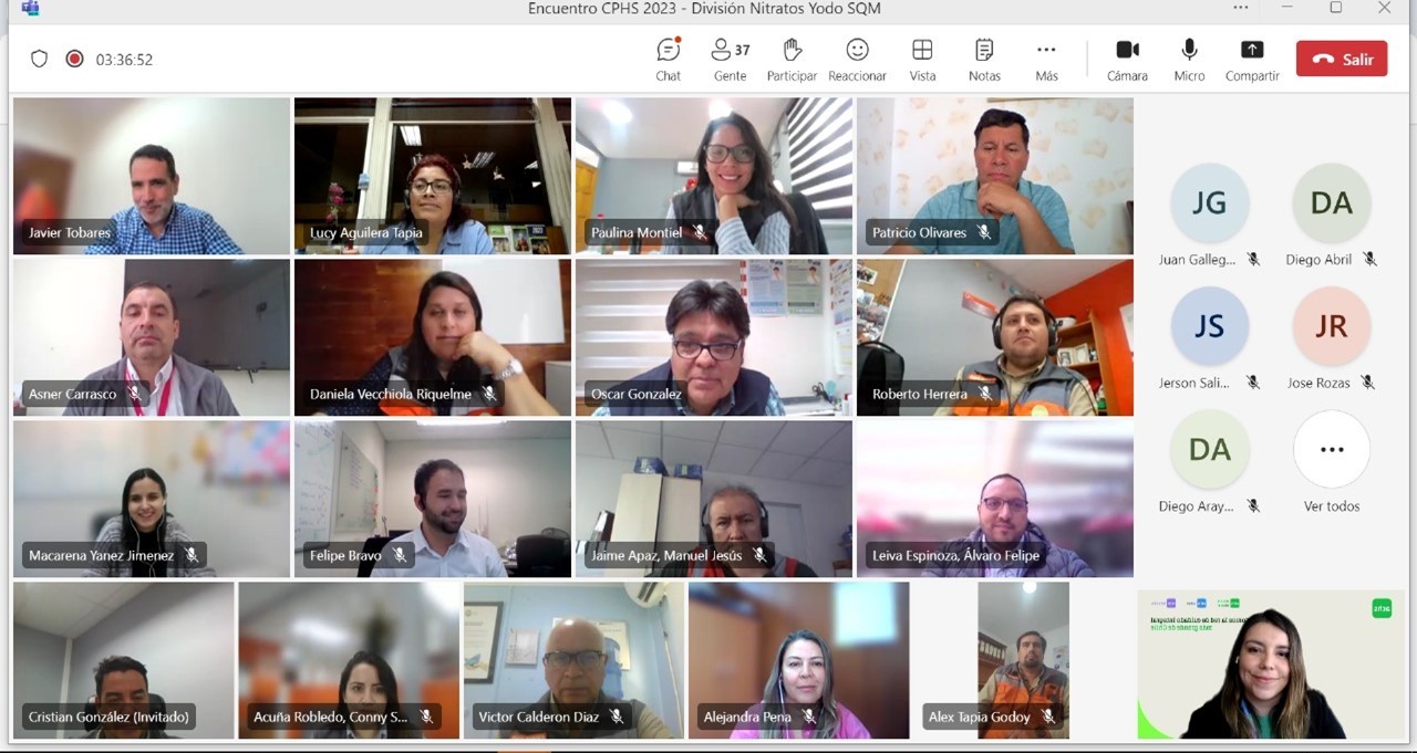 Achs Seguro Laboral y SQM realizan encuentro anual de Comités Paritarios en División de Negocios Nitratos Yodo