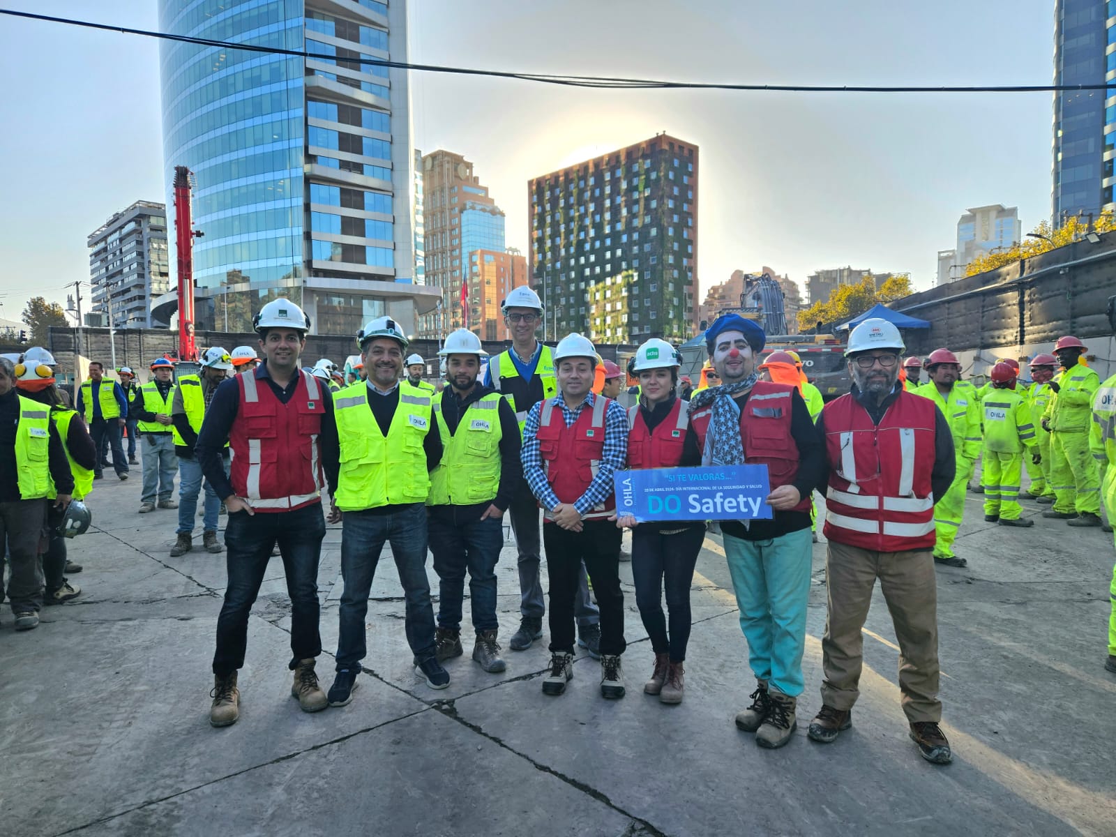 OHLA y ACHS realizan conmemoración en el día mundial de la SST