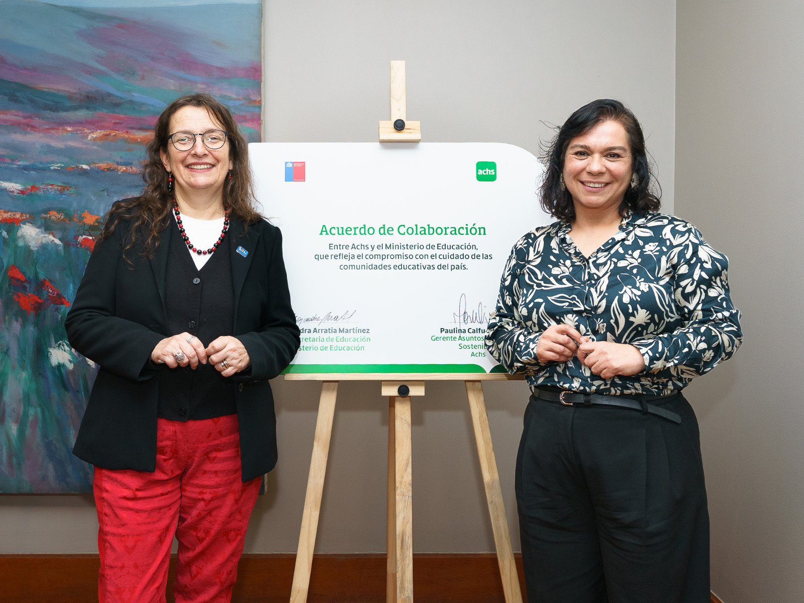 Achs y Ministerio de Educación firman convenio para fortalecer la inclusión y el bienestar en contextos educativos